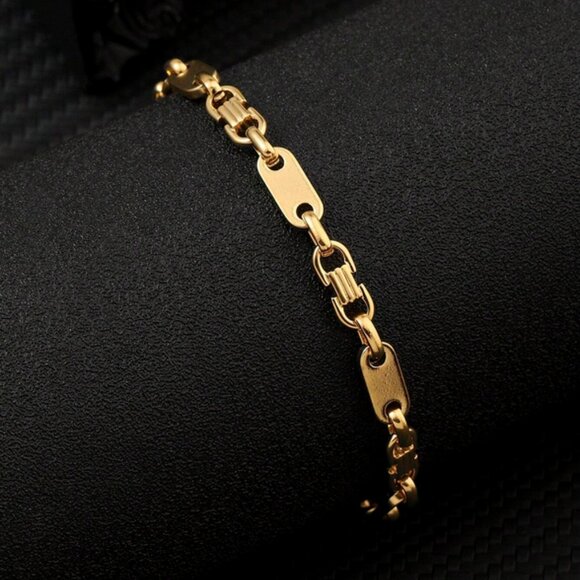 14K Gold Womens Chain Link Style Bracelet Ladies New 14 K Silver Jewelry 7" 8" - Picture 2 of 4